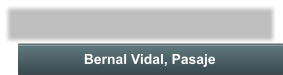 Bernal Vidal, Pasaje