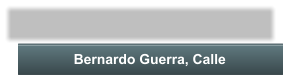 Bernardo Guerra, Calle